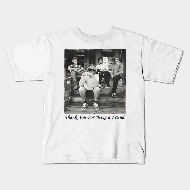 Thank You For Being a Friend Golden Girls Kids T-Shirt by Fathian